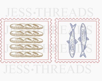 5 Loaves 2 Fish svg - Christian Design s