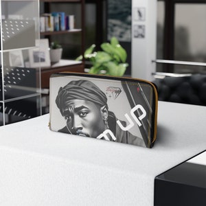 Cartera con cremallera 2pac Shakur Alta calidad Nueva "Colección-Legenda" Perfect Oldschool - Cartera con cremallera para amantes de la música hip-hop NUEVA etiqueta