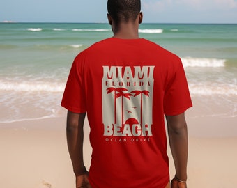 Miami Beach Unisex Jersey Short Sleeve Tee Florida Tshirt Sunshine State shirt Ocean Drive Tshirt Lummus Park Shirt Statement Shirt Sport