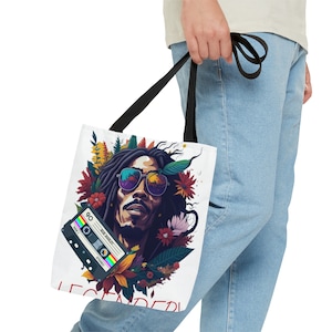 Tote Bag Bob Marley Reggae Music Bag Gift for Bob Marley Fans King of Reggae