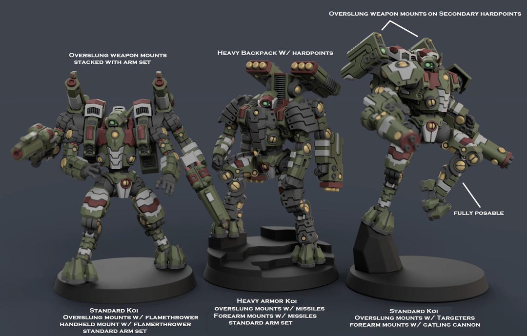 Mobility Hardsuit Poy'per Koi Hardsuit Squad - Etsy