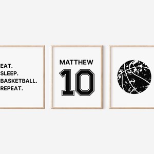 Basketball Prints, Basketball Jersey Print, Custom Name, Basketball Wall Art, Boys Room Decor, Nursery Printable, Sports Poster