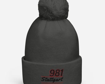 981 CAYMAN BOXSTER Klassische Pom Pom Beanie Mütze