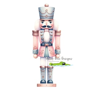 Pastel Nutcracker, Christmas Nutcracker PDF PNG SVG dxf all 4 files Sublimation, cricut, silhouette, dtf, printable vinyl
