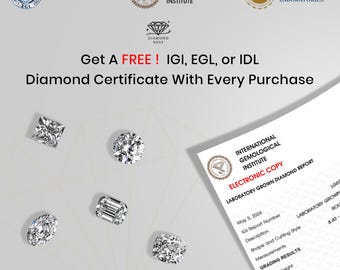 Natural Diamond Round Cut Engagement Ring, 14K Gold Side Stone