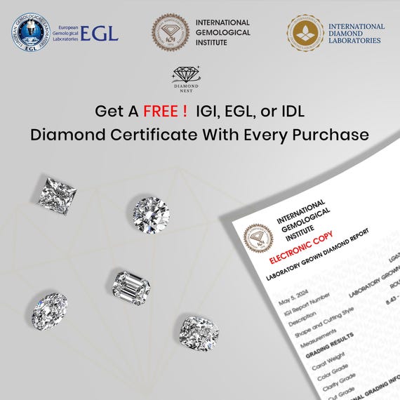 Ring Idl Diamond Lab White Gold Ring With A Diamond Carats