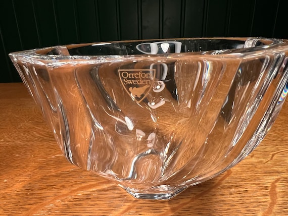 Orrefors Crystal Bowl - Etsy