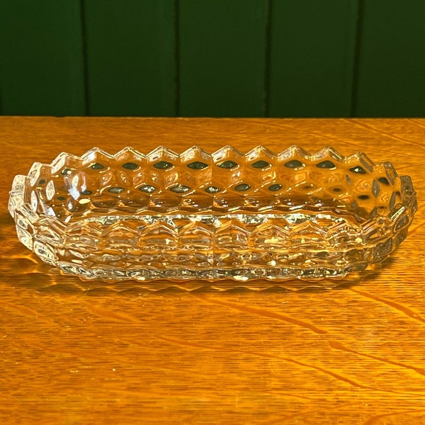 Vintage Fostoria American Pickle Dish - Serving Relish Dish