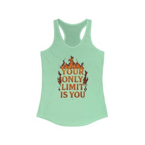 Tank Top, Eye Catching Motivational Statement Women&#39;s Ideal Racerback Tank - Workout Shirt, Gym Top, Fitness Tank, Inspirational Activewear,