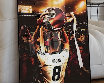 Toni Kroos Real Madrid Poster, Champions League Wall Art (A2 Digital Download)