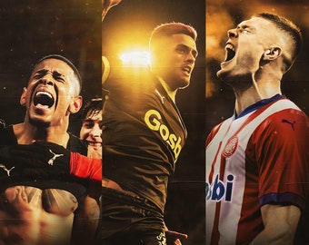 Girona Futbol Club Poster, Savinho, Dovbyk, Couto (Digital Download)