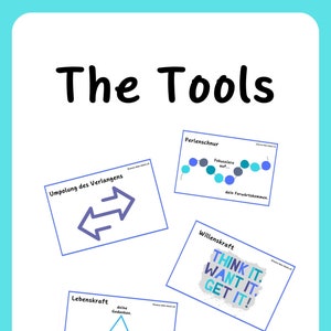 The Tools, in het Duits, gebaseerd op Phil Stutz, als posters en kaarten