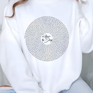 Rolling In The Deep Sweatshirt, Custom Pop Music Hoodie, Lyrics Design