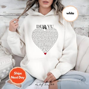 Deja Vu Lyrics Hoodie - Olivia Rodrigo Soft Casual Sweatshirt bild 7