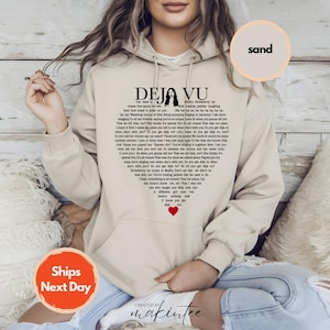 Deja Vu Lyrics Hoodie - Olivia Rodrigo Soft Casual Sweatshirt bild 5