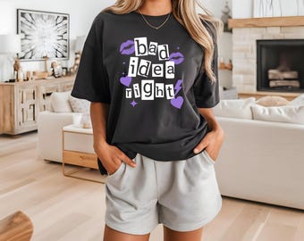 Olivia Rodrigo Bad Idea Right Comfort Colors® Shirt - Vintage GUTS Era Fan Tee