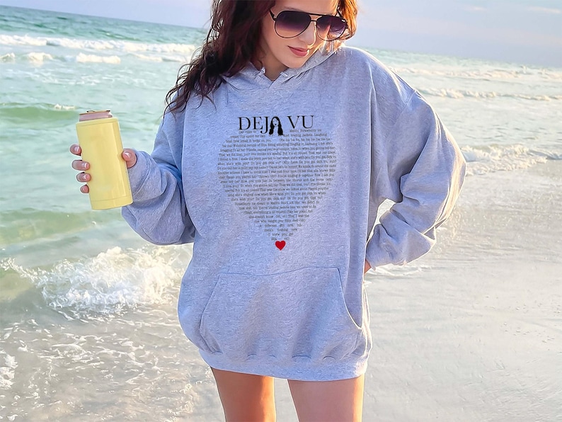 Deja Vu Lyrics Hoodie - Olivia Rodrigo Soft Casual Sweatshirt bild 18