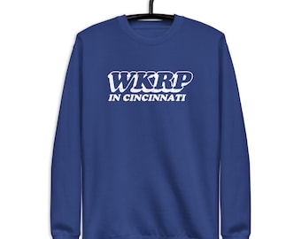Felpa premium unisex - WKRP a Cincinnati - commedia retrò e vintage, divertimento della stazione radio 1978-1982 - commedia televisiva