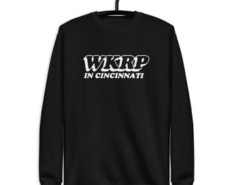 Felpa unisex Premium - WKRP a Cincinnati - commedia retrò e vintage, 1978-1982 Divertimento con la stazione radio - commedia televisiva