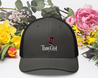 That Girl Trucker Cap - Fun and flirty 60s show - Ann Marie and Donald in NYC