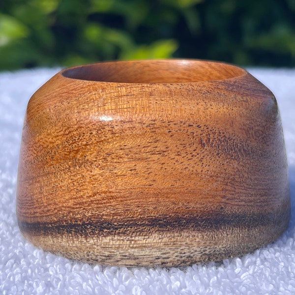 Wood 2 3/8" wide Jewelry Cup, Small Trinket Cup, Small Wood Cup, Small LED Votive Holder, Reclaimed Wood