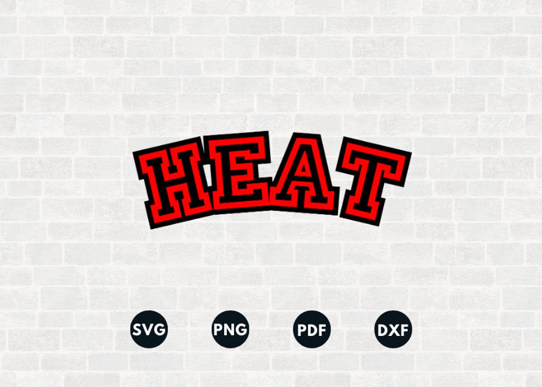 Heat Svg, Heat Template, Heat Stencil, Basketball Gifts, Digital Sport