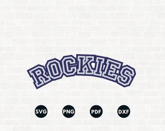 Rockies Svg, RockiesTemplate, Rockies Stencil, Baseball Gifts, Sticker Svg, Rockies Ornament Svg,