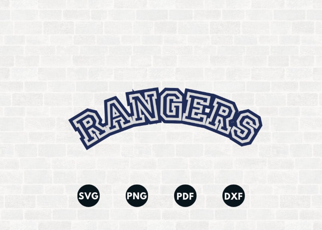 Manton Rangers Svg Rangers Svg, Rangers Template, Rangers Stencil, Baseball Gifts, Sticker ...