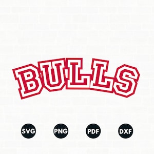 Bulls Svg, modelo de touros, estêncil de touros, presentes de basquete, esporte digital, adesivo Svg, ornamento de touros Svg,