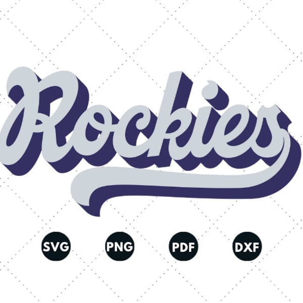 Rockies Svg, RockiesTemplate, Rockies Stencil, Baseball Gifts, Sticker Svg, Rockies Ornament Svg,