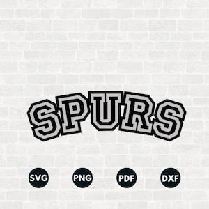 Spurs Svg, Plantilla de los Spurs, Plantilla de los Spurs, Regalos de baloncesto, Deporte digital, Pegatina Svg, Adorno de los Spurs Svg,