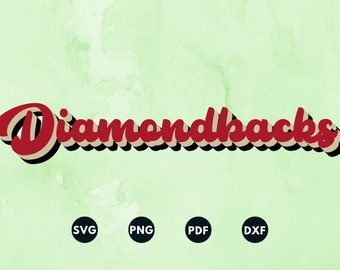 Diamondbacks Svg, Diamondbacks Template, Diamondbacks Stencil, Baseball Gifts, Sticker Svg, Diamondbacks Ornament Svg,