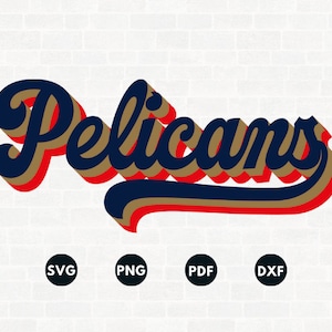 Pelicans Svg, Modello Pelicans, Stencil Pelicans, Regali di basket, Sport digitale, Adesivo Svg, Pelicans Ornament Svg,