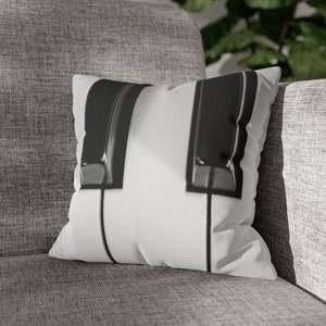 Piano Keys Square Pillow Case