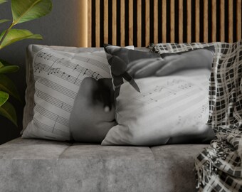 Music Square Pillow Case