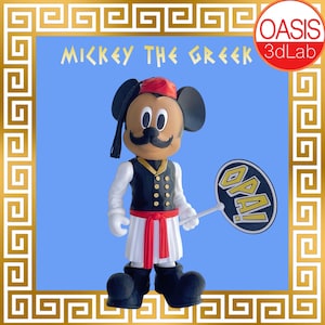 Mickey Grecko-Kreskówkowa Miniatura Do Druku 3D