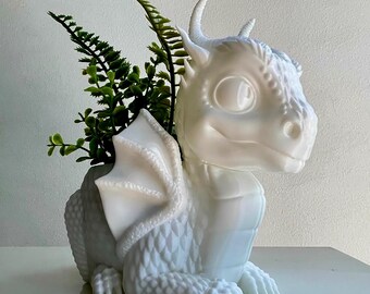Dragon Planter -3d printable flower pot -Stl file