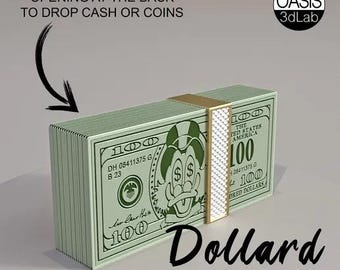 Dollard Bank-Money Box -Stl file-For 3d print