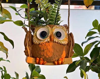 Owl Swing Planter-For 3d print -Stl file