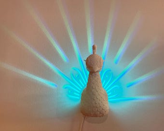 Peacock Wandlampe-Stl-Datei für den 3D Druck