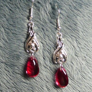Vampire Bat Earrings