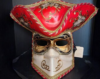 Vintage Authentic Venetian Mask Made in Italy