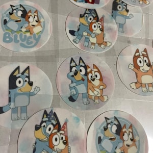 Blue Dog Edible Images, Edible Birthday Toppers