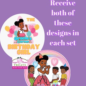 Gracie&#39;s Corner Edible Images Oreo Toppers 1&quot; 2&quot; Edible Cupcake Toppers Birthday Toppers |