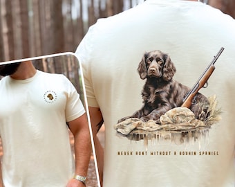 Boykin Spaniel Shotgun shirt, Duck hunting, Upland hunting shirt, Bird hunting shirt, duck hunting