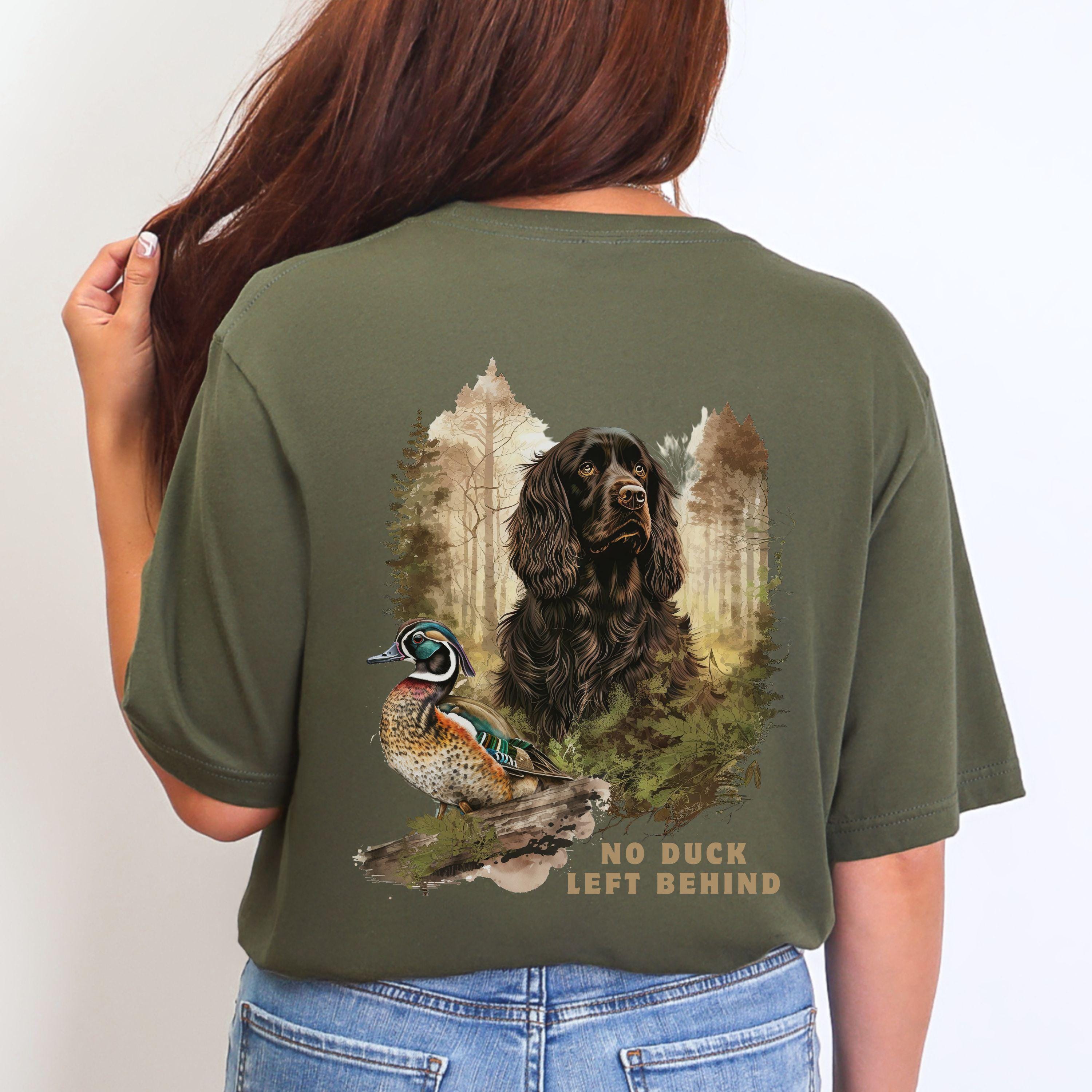 Boykin Spaniel and Wood Duck Hunting Shirt, Apparel for Bird Hunters, Boykin shirt, Gift for bird hunter, upland apparel