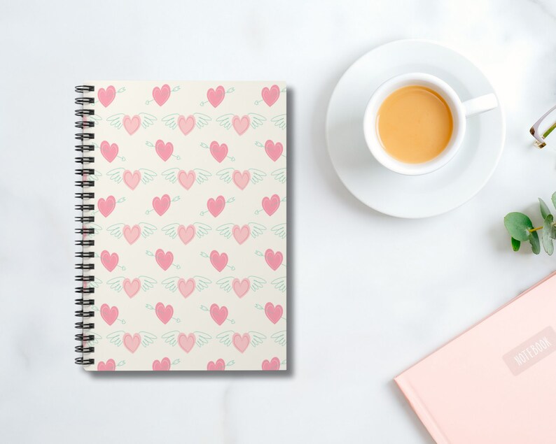 Valentine Gift Valentines Day Notebook Spiral Notebook Valentine