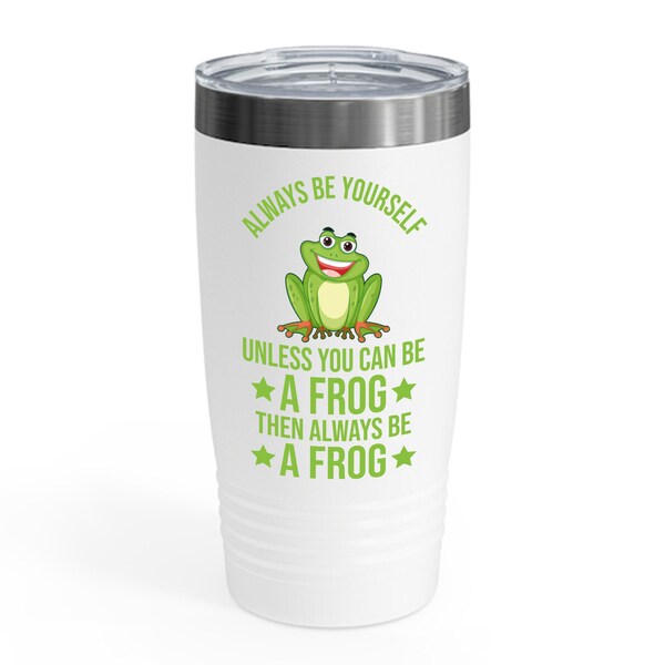 Frog Always Be Yourself Retro Vintage Men Women Amphibian Tumbler