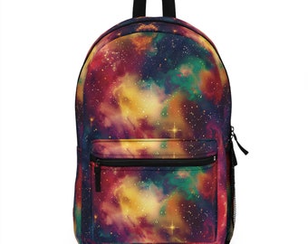 Galaxy Print Lebendiges Muster Rucksäcke Für Männer Frauen Kinder Schule Reisen, Kapazität Schule Rucksäcke