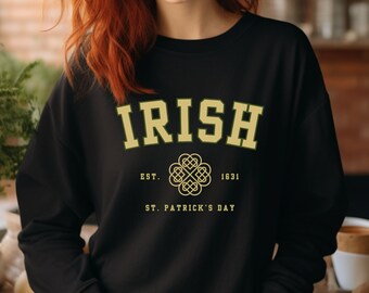 Celtic Knot St. Patrick's Sweatshirt: Cozy Irish Crewneck